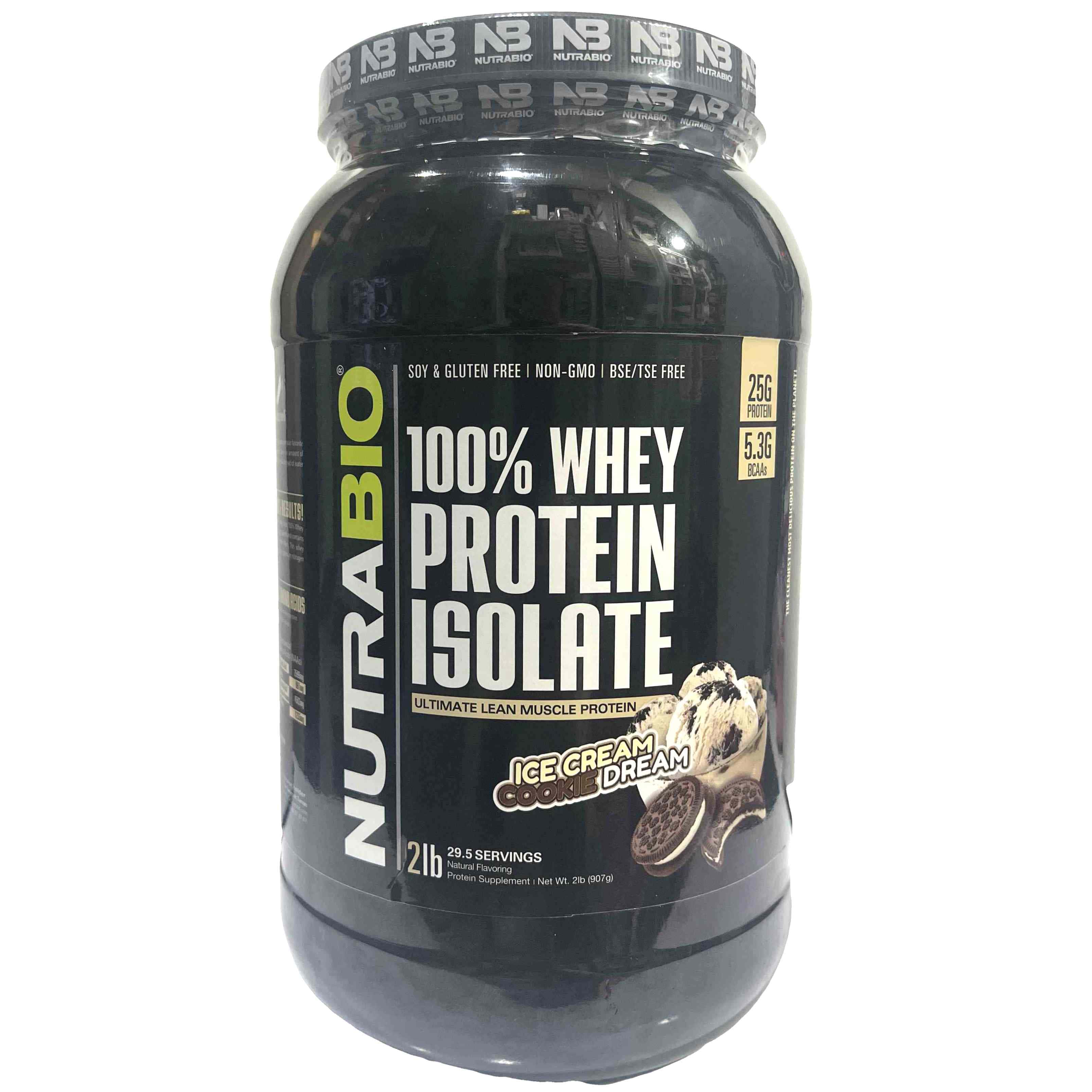 پودر پروتئین وی ایزوله نوترابایو طعم کوکی بستنی Nutra BIO Whey Isolate